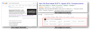 Tipos de Rich Snippets en Google