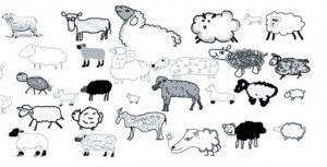 imagen del lienzo The sheep market